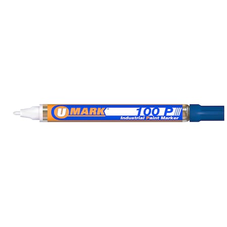 U-Mark 100P Fine Line Marker Blue, PK12 10202FL